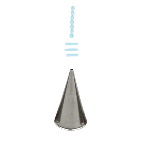 CORNETTO IN ACCIAIO TONDO N.8 IN BLISTER  DECORA