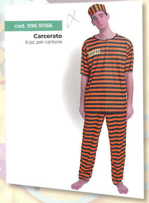COSTUME ADULTO CARCERATO EXCLUSIVE