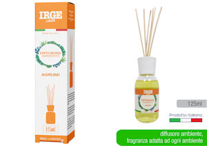 DEODORANTE AMBIENTE LIQUIDO CON BASTONCINI 125 ML. AGRUMI IRGE