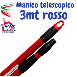 MANICO ALLUNGABILE IN METALLO FINO A MT.3 IPM
