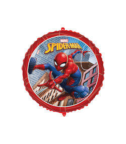SPIDERMAN PALLONCINO MYLAR TONDO DIAM.CM.45 POLLICI 18 ROCCA
