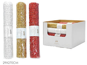 DRAPPO DECORATIVO ROTOLO GLITTERATO CM.29x270 3 COLORI  412071 GENERAL