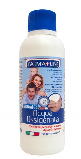 MEDICAZIONE ACQUA OSSIGENATA FALCONE 250ML. FARMALINE