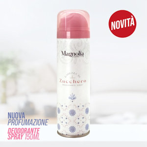 DEODORANTE MAGNOLIA DEO SPRAY 150ML. WOMEN CAREZZA DI ZUCCHERO FARMALINE
