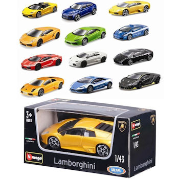 AUTO MODELLINO 1:43 ASSORTIMENTO LAMBORGHINI METAL BURAGO 18-011216