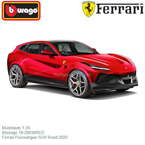 AUTO MODELLINO 1:24 SINGOLA FERRARI SUV PUROSANGUE 18.26030 BURAGO