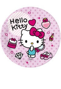 HELLO KITTY PIATTO CM.23 IN CARTA CONF. DA 8PZ. BIGIEMME