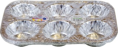STAMPO MUFFIN IN ALLUMINIO 6 POSTI CM.29x19 FATIGATI