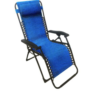 SEDIA FERRO POLTRONA STELLA GRAVITA' ZERO BLU TUBO 22 CM.135x73x90