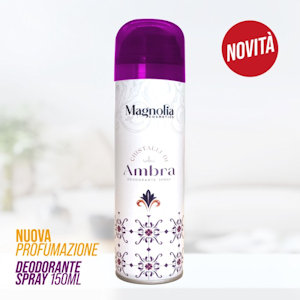 DEODORANTE MAGNOLIA DEO SPRAY 150ML. WOMEN CRISTALLI DI AMBRA FARMALINE