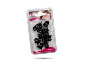 CAPELLI PINZA PER CAPELLI POLIPO MINI CONF.12PZ. NERA 59531 SETABLU
