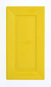 VASSOIO RETTANGOLARE CM.18x38 GIALLO CONF.2 PZ. IN PLASTICA