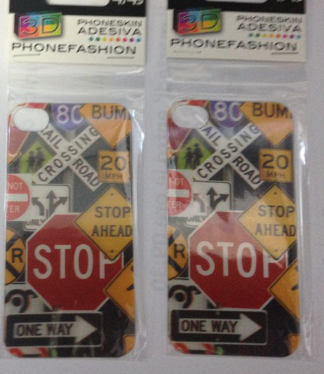 skin adesiva 3D iphone 5 e 5S segnali