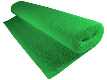 CARTA CRESPA IN ROTOLO DA 40G. CM.50x2.50MT. VERDE