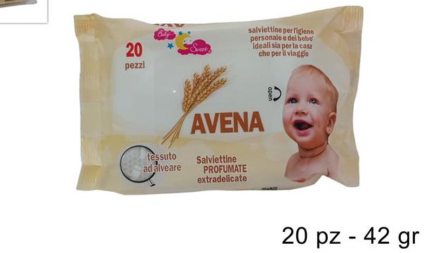 MONOUSO SALVIETTINE BABY CONF.20PZ. TRAVEL AVENA DUESSE