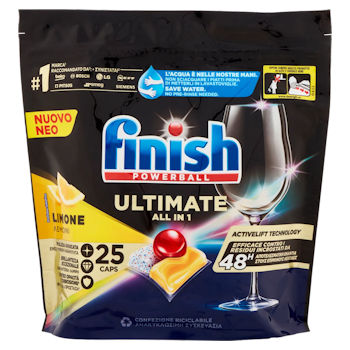 LAVASTOVIGLIE PASTIGLIE 25 FINISH ULTIMATE PLUS LEMON
