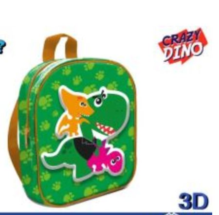 ZAINETTO ASILO 3D CRAZY DINO CM.30 EOLD.