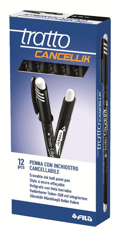 PENNA CANCELLABILE TRATTO CANCELLIK NERA  pezzi 12