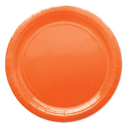 BIO IN CARTA PIATTI CM.24 ARANCIO CONF.25PZ. BIGPARTY