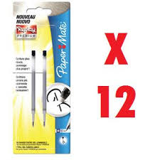 PENNA CANCELLABILE PAPAERMATE PREMIUM REPLAY SOLO REFIL NERO CONF. 2PZ.