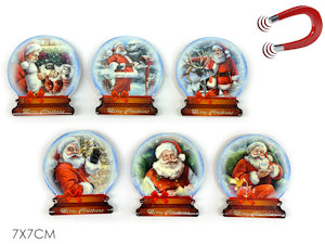 MAGNETINI NATALIZI SAGOMATI PALLA DI NATALE CM.7x7 582027 GENERAL