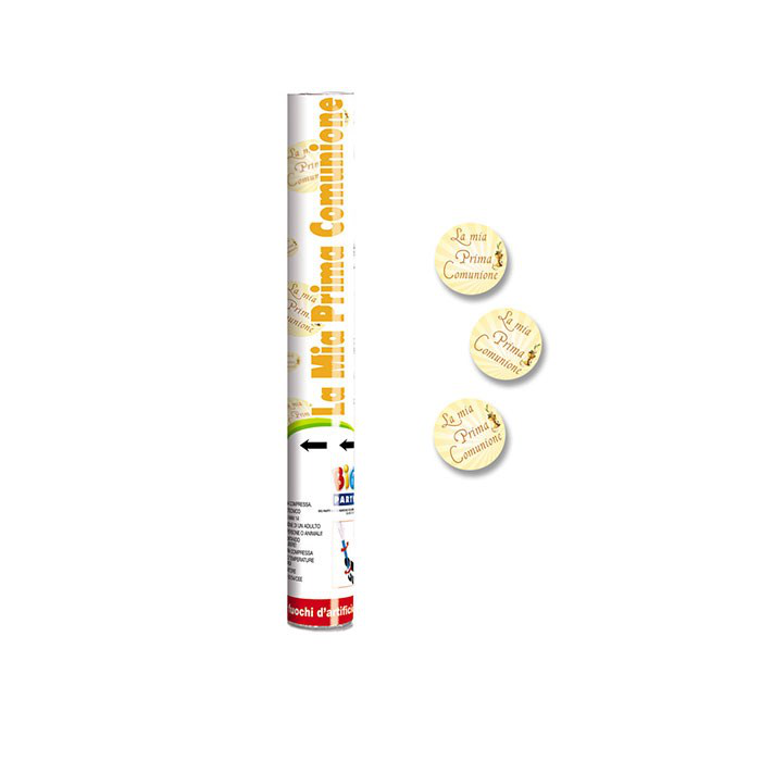 COMUNIONE TUBO SPARA CORIANDOLI CM.30 BIGPARTY