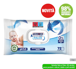 MONOUSO SALVIETTINE BABY CONF.72PZ. TALCO FARMALINE