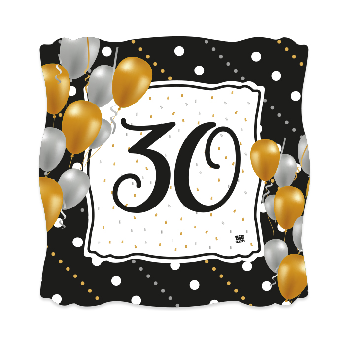 30 ANNI PRESTIGE PIATTI CM.19x19 CONF.8 PZ. BIGPARTY