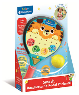 BABY GIOCO SMASH RACCHETTA DA PADEL PARLANTE 1-4 ANNI 17548 CLEMENTONI