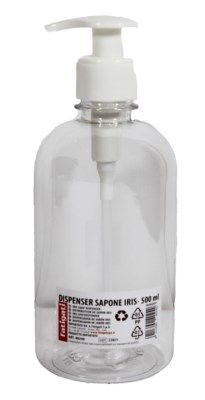 DISPENCER PER SAPONE IN PLASTICA TRASPARENTE IRIS FATIGATI