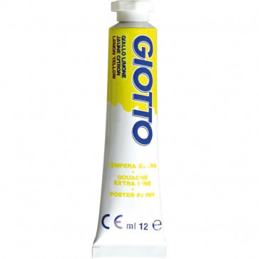 TEMPERA IN TUBETTO 12ML. 03 GIALLO LIMONE GIOTTO PEZZI 6