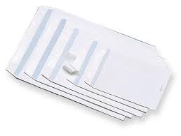 BUSTA IN CARTA A SACCO BIANCA CM.25x35 CONF. DA 500pz. CON STRIP ADESIVO