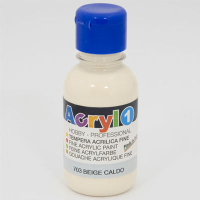 TEMPERA ACRILICA IN FLACONE DA 125ML. BEIGE CALDO PRIMO