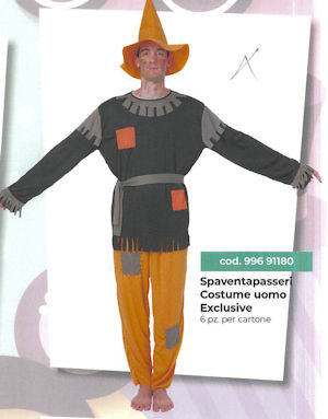 COSTUME ADULTO SPAVENTAPASSERI EXCLUSIVE
