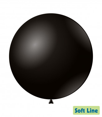 PALLONCINI 36 POLLICI CM.91 NERI 128 CONF.5PZ. SOFT LINE PASTELLO