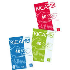 RICAMBI A5 BIANCO RIGATURA 1 RIGO GR.60 CONF.50FF. BLASETTI