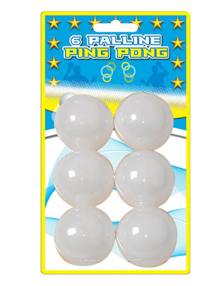 GIOCO PING PONG SOLO PALLINE CONF. DA 6 IN BLISTER MAZ.