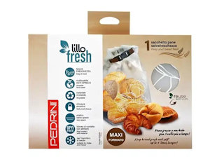 ALIMENTARE SACCHETTO PER PANE CON CHIUSURA ERMETICA A FASCIA PEDRINI