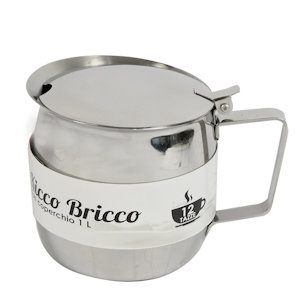 CAFFETTIERA BRICCO A SERVIRE 1 LITRO CON COPERCHIO ACCIAIO 12 TAZZE KASAVIVA