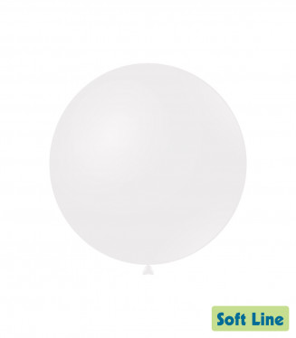PALLONCINI 18 POLLICI CM.46 BIANCHI 125 CONF.20PZ. SOFT LINE PASTELLO