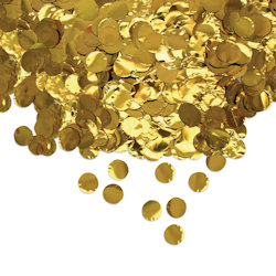 CORIANDOLI IN FOIL TONDI CM.2 METAL GR.50 ORO BIGPARTY