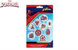 SPIDERMAN KIT GOMME SAGOMATE 9PZ. SU BLISTER EOLD.