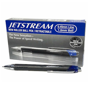 PENNA UNI-BALL JETSTREAM BLU A SCATTO pezzi 12