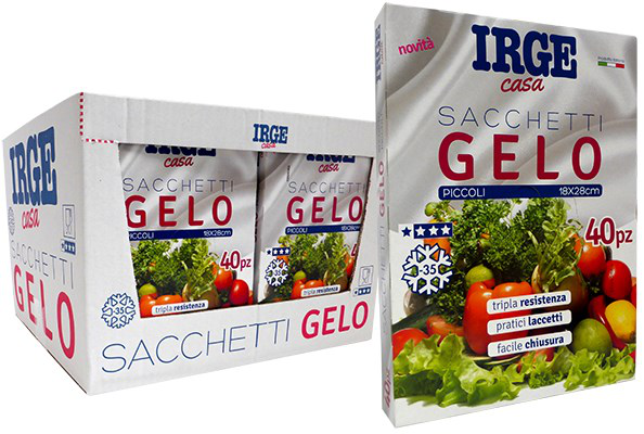ALIMENTARE sacchetto freezer 18x28 SET.40PZ. IRGE