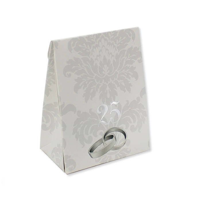 25° ANNIVERSARIO SCATOLINE SACCHETTO PORTA CONFETTI CM.6 CONF.25 PZ. BIGPARTY