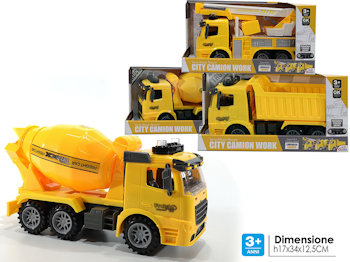 CAMION DA LAVORO CANTIERE CM.34 CON LUCI E SUONI SCATOLATO 101329 GENERAL