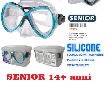 MASCHERA SENIOR 14+ ANNI GAMMA IN VETRO TEMPERATO IN SCATOLA RIGIDA 75503