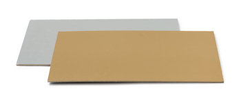 SOTTOTORTA ACCOPPIATO RETTANGOLARE ORO E ARGENTO 35x45CM. DECORA