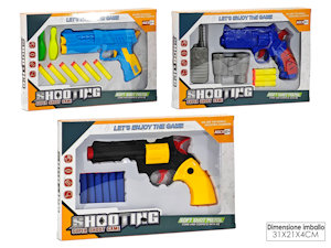 ARMI PISTOLA CON PROIETTILI DARDI CON ACCESSORI 100422 GENERAL