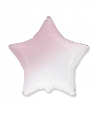 PALLONCINO MYLAR SAGOMA STELLA BABY SFUMATA ROSA 32 POLLICI